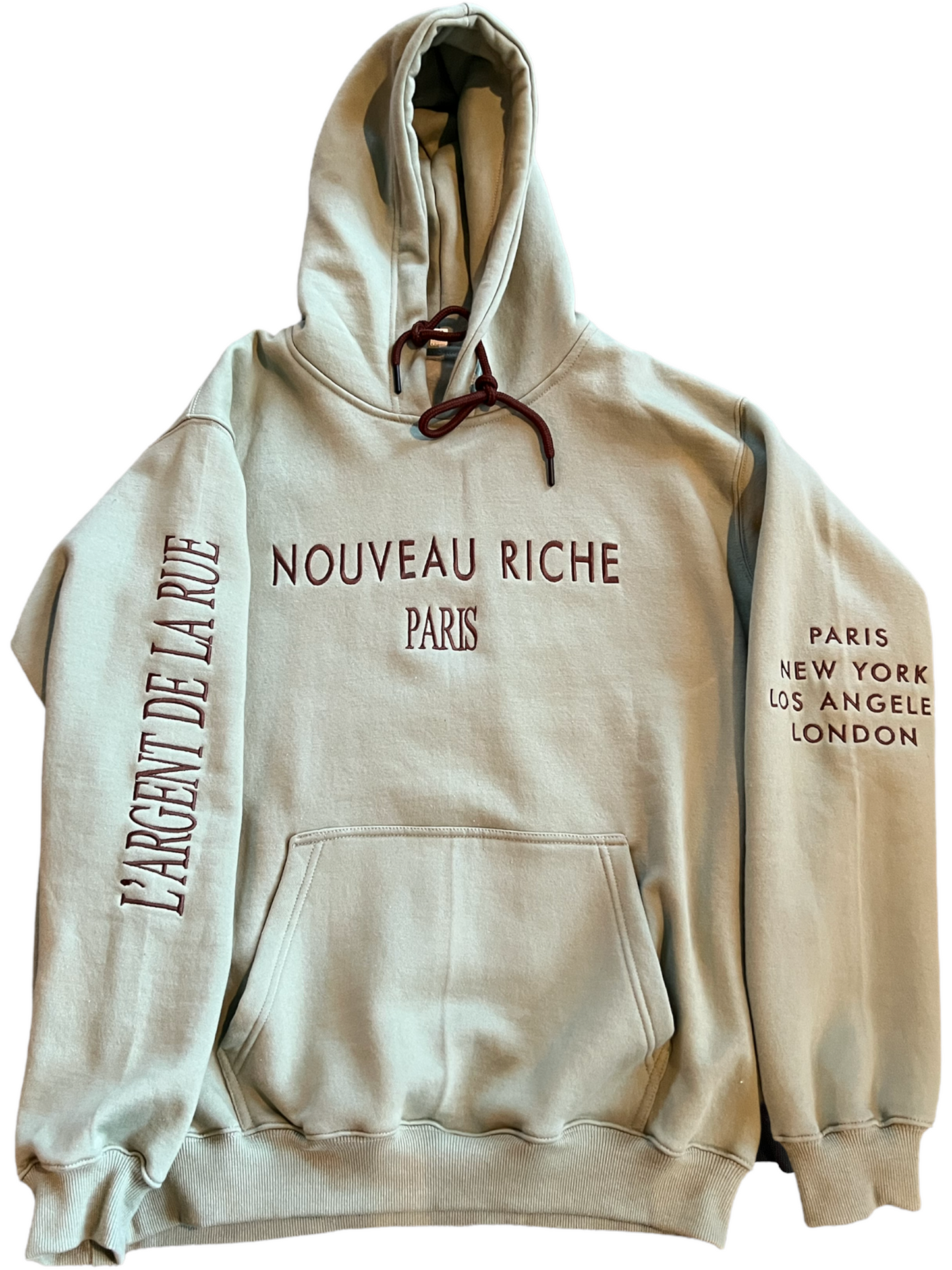NR- L’argent de la rue Jade Hooded sweatshirt